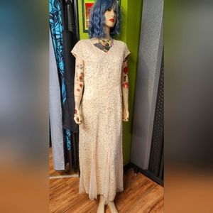 Candalite Petite formal dress PXL cream